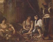 Eugene Delacroix Femmes d'Alger dans leur appartement (mk32) China oil painting reproduction